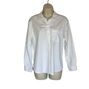 Madewell white, long sleeve top size XS